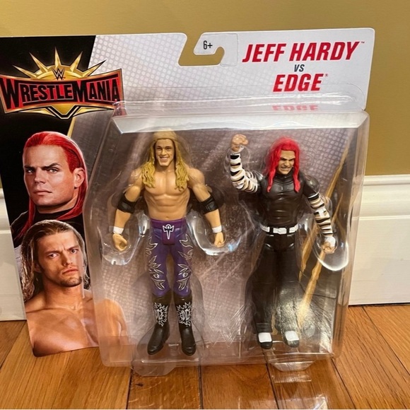 WWE WrestleMania Battle Pack Edge and Jeff Hardy Action Figure Toys - Picture 1 of 5